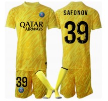 Paris Saint-Germain Matvei Safonov #39 Bramkarskie Koszulka Trzecia dzieci 2024-25 Krótki Rękaw (+ krótkie spodenki)